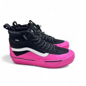 New VANS Sk8-Hi Dip MTE-2 Waterproof Pink and Black Suede Unisex Sneakers